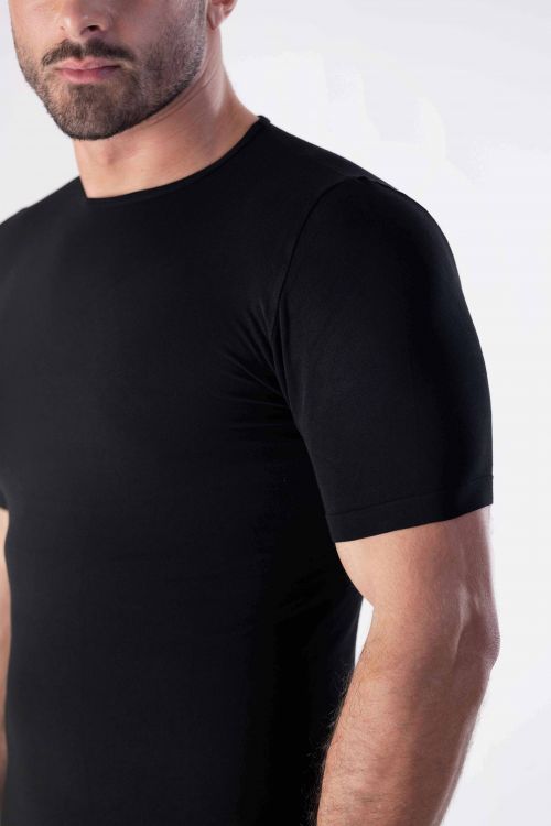 T-Shirt Uomo in Bamboo Girocollo, morbida al tatto per pelli sensibili