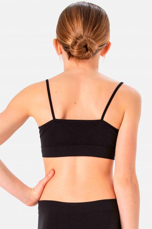 Top con Spallini Sottili da Bambina in Morbida Microfibra Senza Cuciture