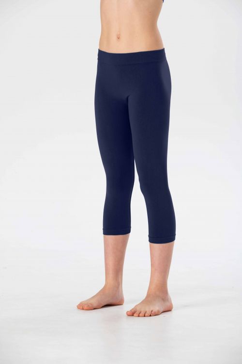 Mädchen 3/4-Leggings aus weicher, nahtloser Mikrofaser