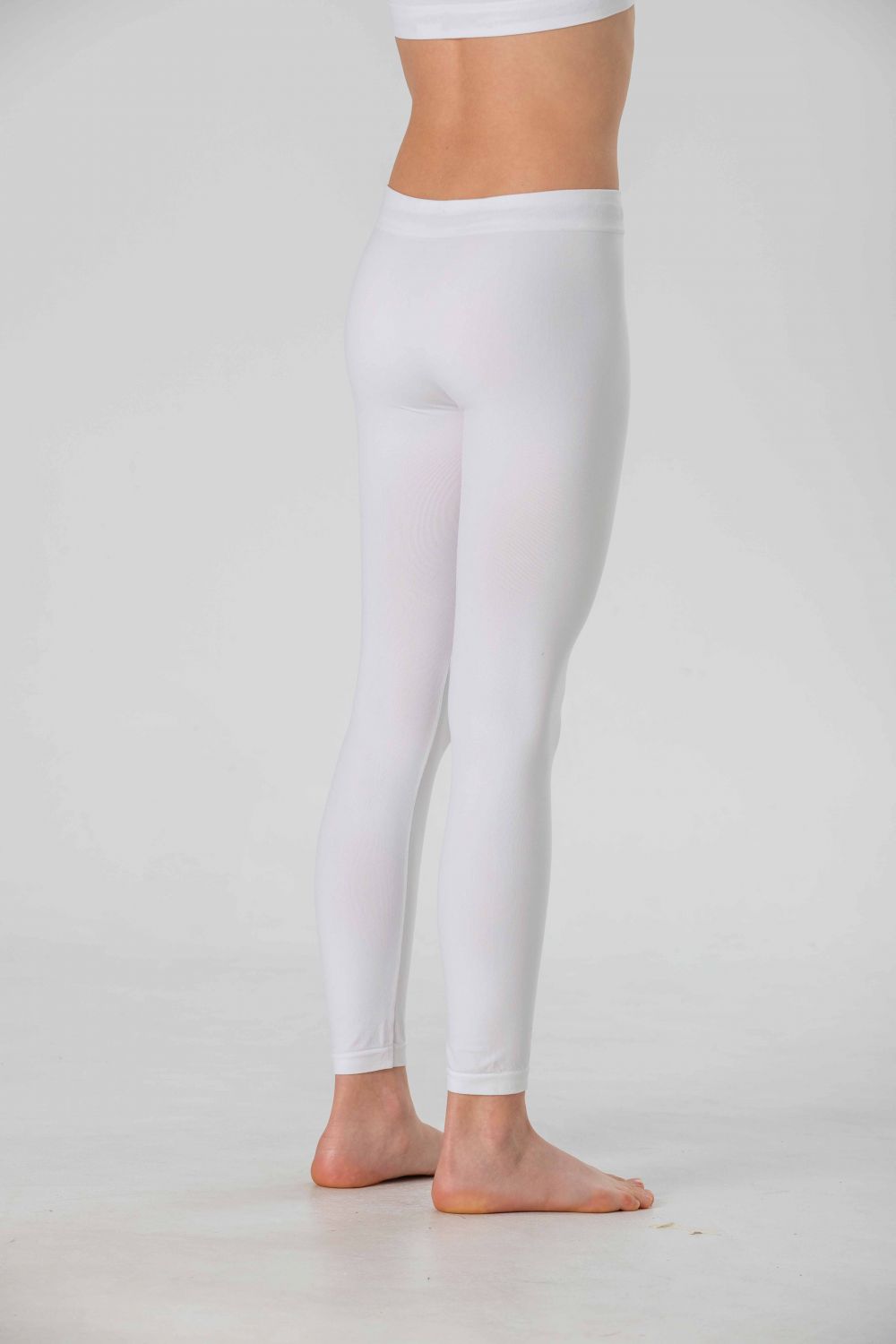 Leggings Lunghi da Bambina in Morbida Microfibra Senza Cuciture