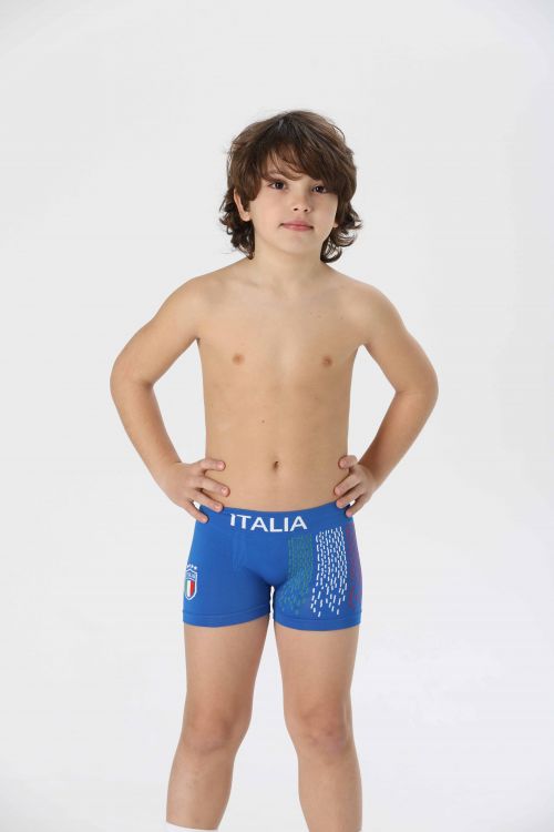Boxer Italia da Bambino in Microfibra Elasticizzata Senza Cuciture