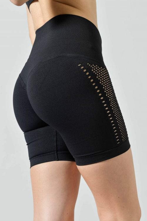 Short Sculpt Traforato Seamless Vita Alta, effetto Push Up sui glutei