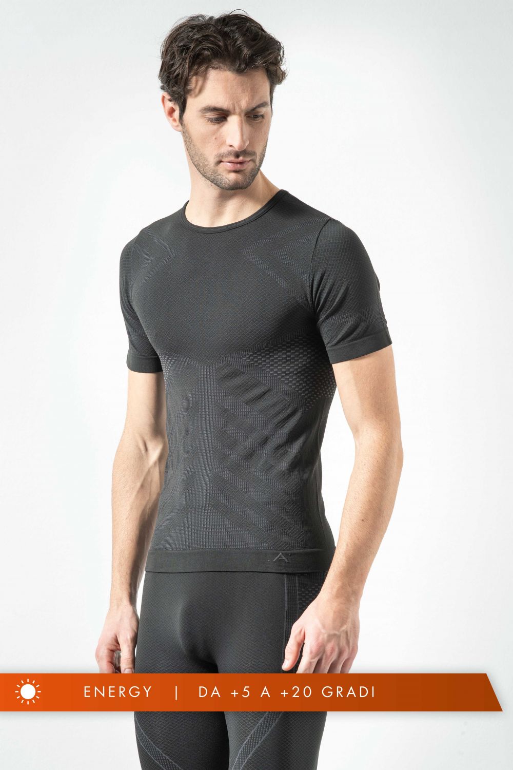 Herren-Thermo-T-Shirt Energy Technologie, Komfort und Bewegungsfreiheit