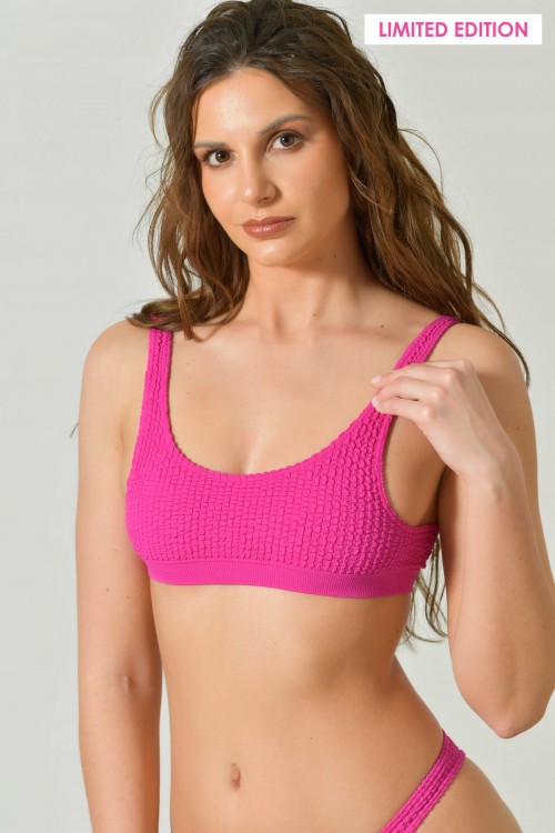 Top Bikini Onda in Trama Lavorata, Limited Edition