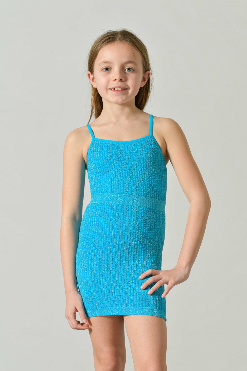 Girls’ Lurex Beach Skirt in Textured Fabric