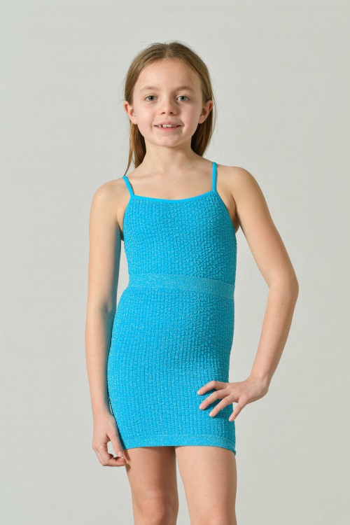 Girls’ Lurex Beach Skirt in Textured Fabric