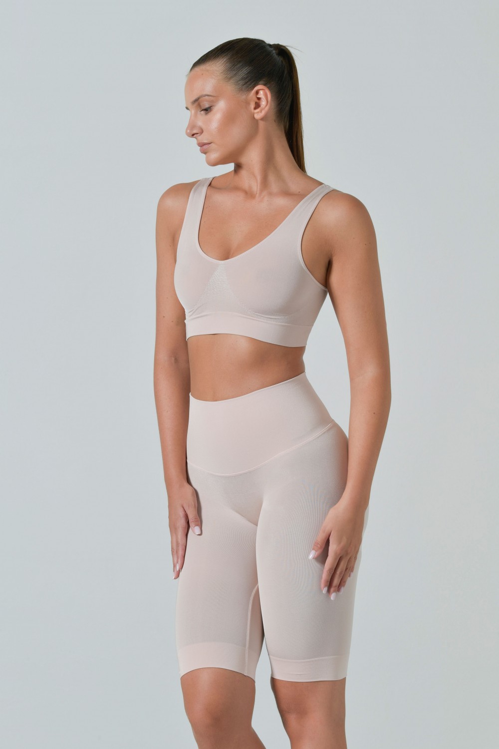 Guaina Modellante Push Up al ginocchio, Ciclista Contenitivo per Glutei Scolpiti e Pancia Piatta