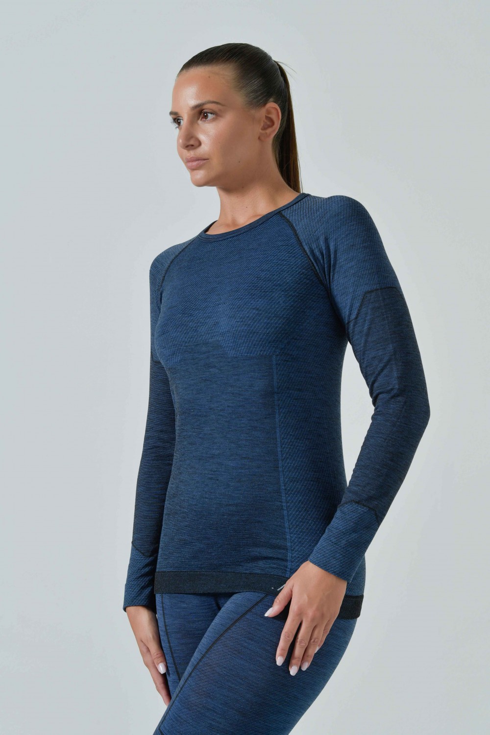 Damen Langarm-Thermo-Shirt aus Merinowolle
