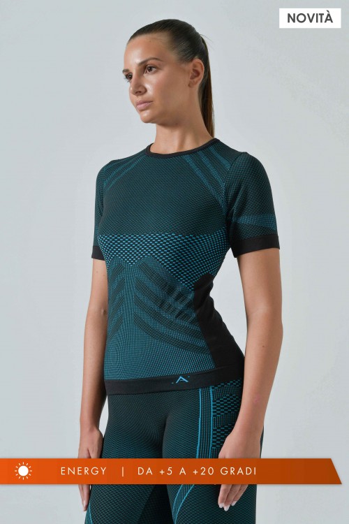Women's Short Sleeve Thermal Shirt Energy