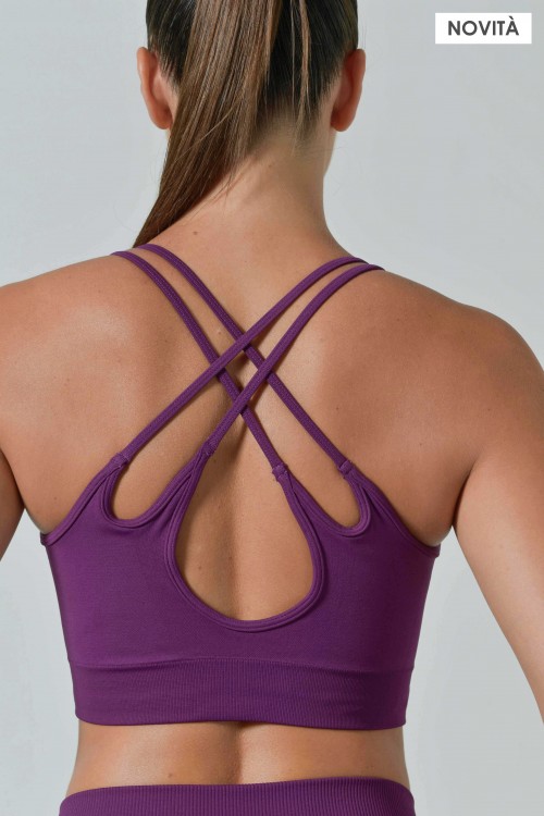 copy of Sports Bra with Crossed Straps, Sculpt Collection