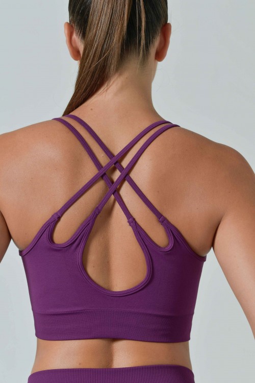 Reggiseno Sportivo Spallini Incrociati, Linea Sculpt Limited Edition