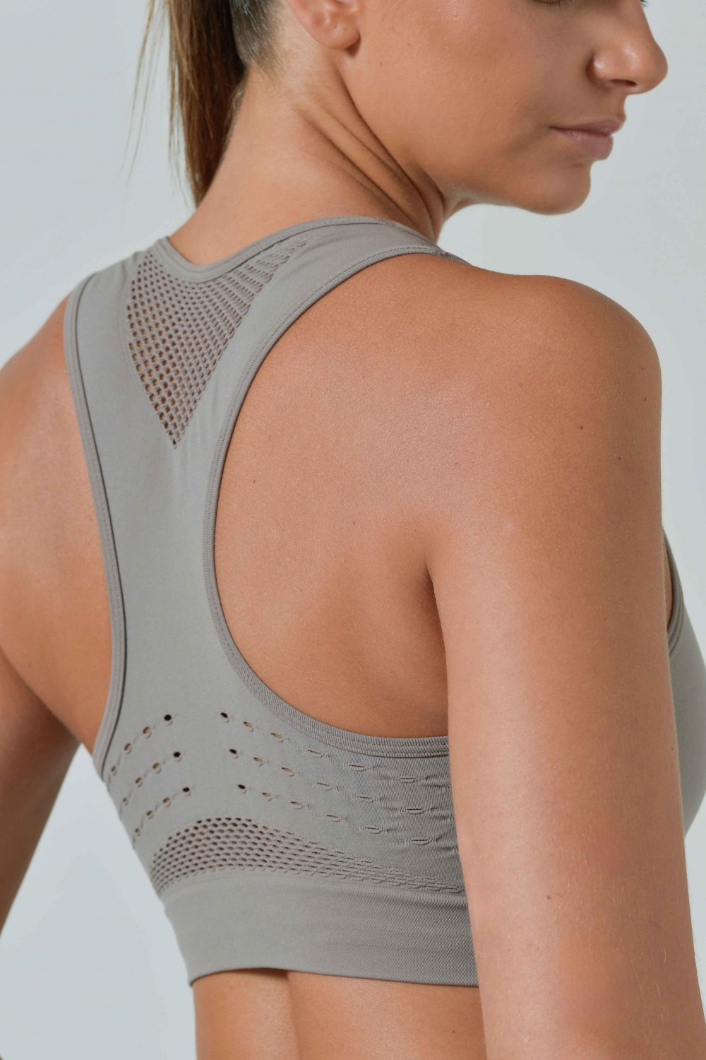 Reggiseno Sportivo con Dettagli Traforati, Linea Sculpt Limited Edition