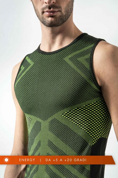 Men’s Sleeveless Thermal Shirt Energy
