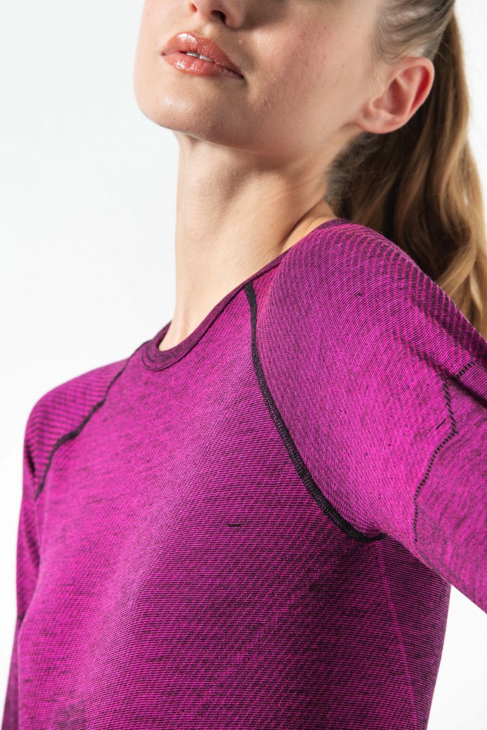 Maglia Donna Manica Lunga Termica Lana Merino