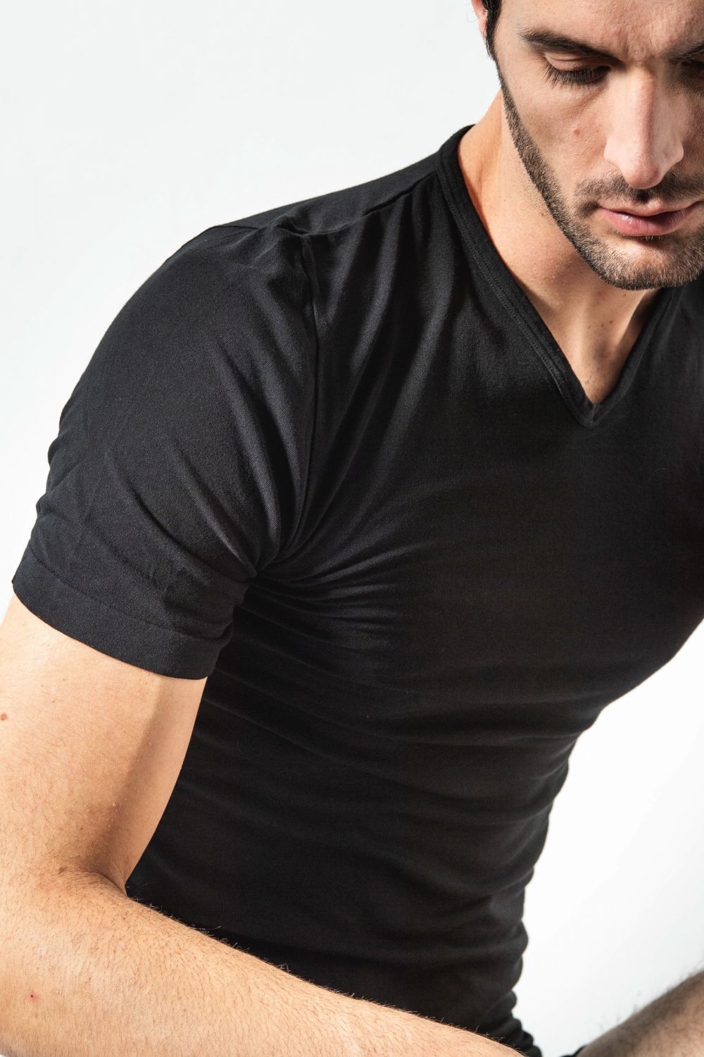 Maglia Scollo V Uomo Soft Touch Bamboo