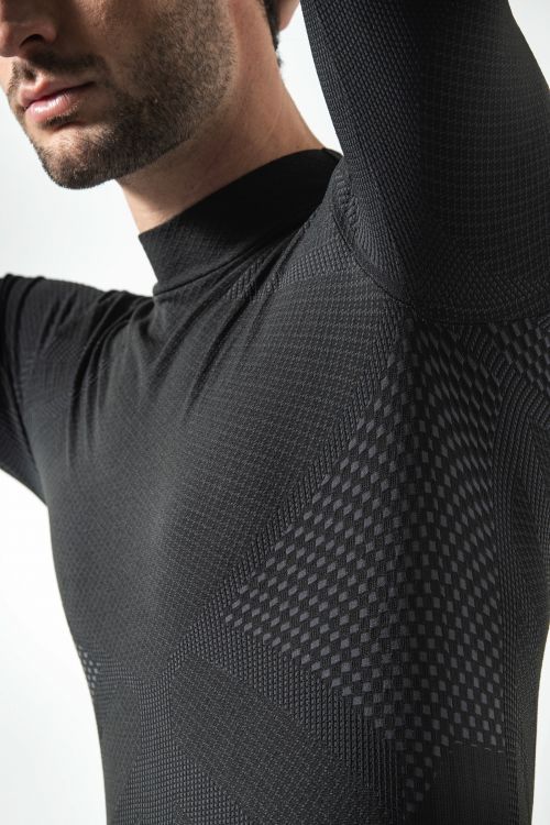 Maglia Termica Uomo Manica Lunga Ultraleggera Traspirante in Fibra Dryarn e  Lana Merino 150 gr- Zero°