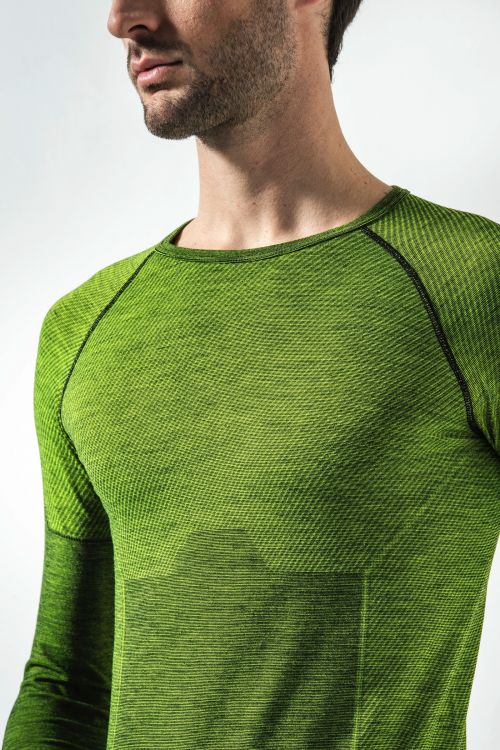 Maglia Manica Lunga Uomo Termica Lana Merino