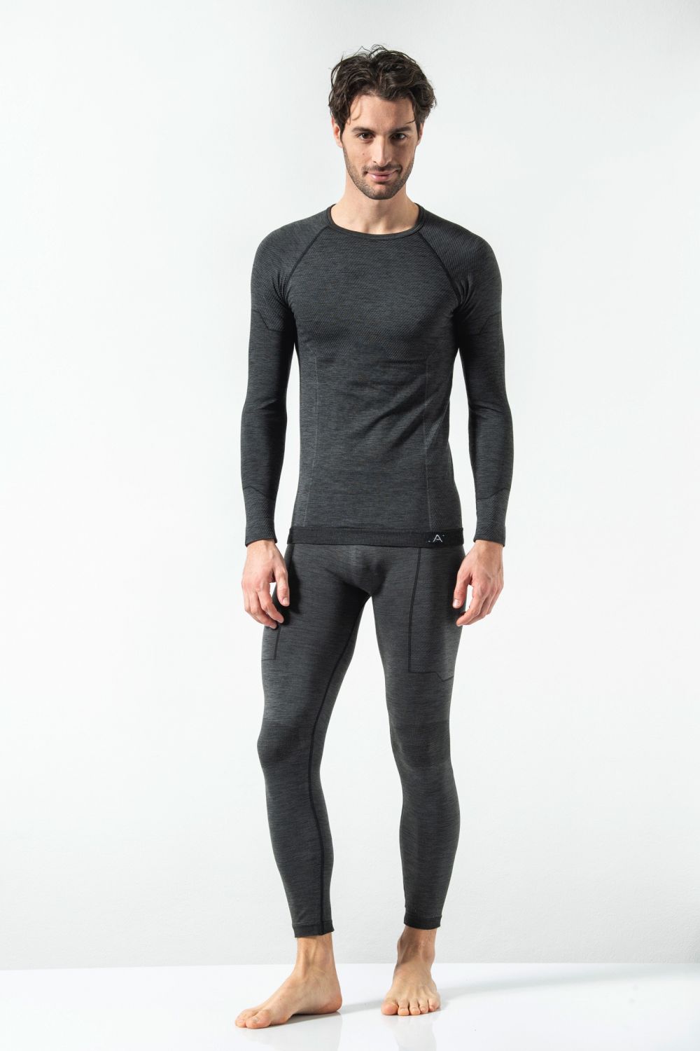 Leggings Sportivo Uomo Termico Lana Merino