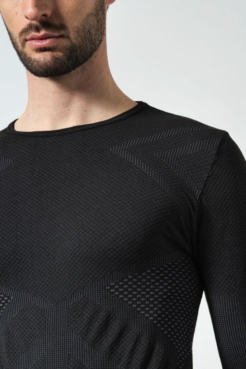 Men's Long Sleeve Top: Breathable, Energy  Thermoregulating.