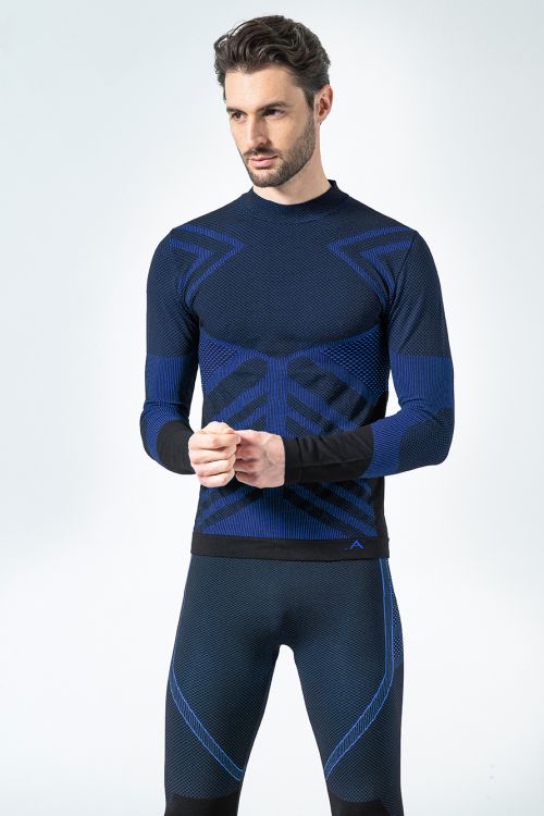 Men's Sports Polo-neck: Breathable ,Energy Thermoregulating.